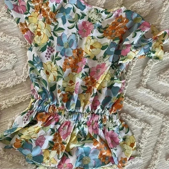 FLORAL Peplum Blouse - Picture 5 of 6